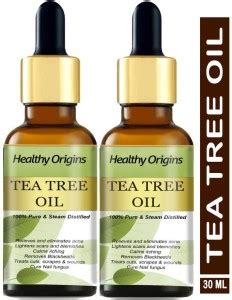 Healthy Origins Natural Pure Tea Tree Essnetial Oil for Acne and ...