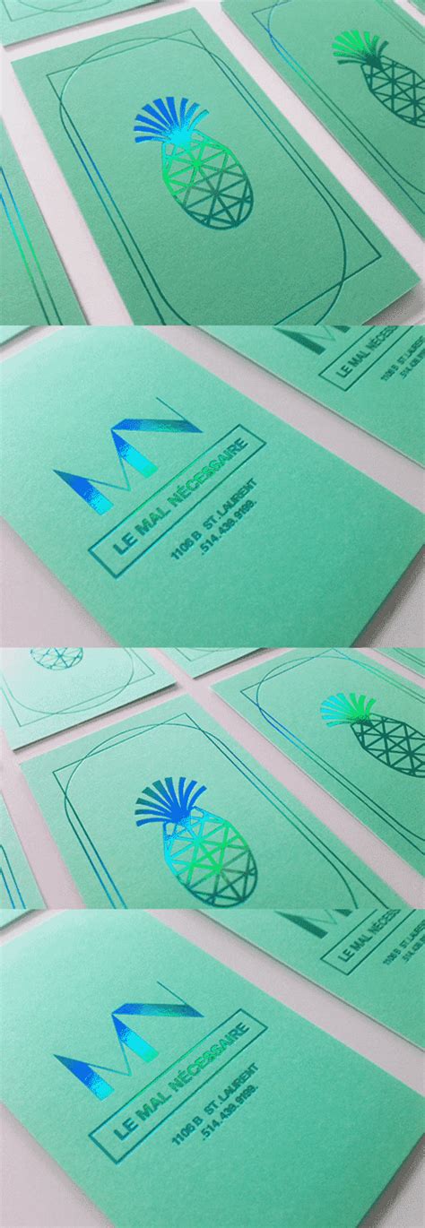 Holographic Foil Business Cards 的图像结果
