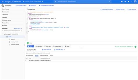 Create Ml Models with BigQuery Ml Challenge Lab 的图像结果