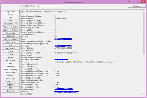 Image result for System Information Remote Computer