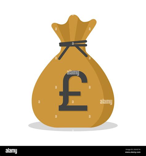 Money sack with Pound currency sign. capital of united kingdom icon. vector illustration Stock ...