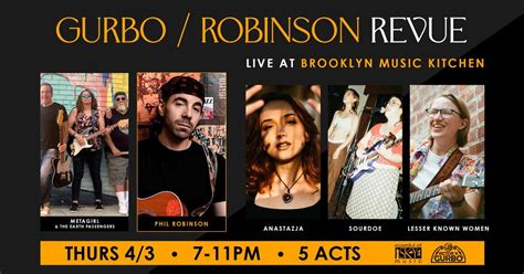 Gurbo / Robinson Revue (5 Acts, feat. Lesser Known Women, sourdoe ...