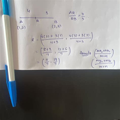 The co-ordinates of A and B are (1, 2) and (2, 3) respectively. Find ...