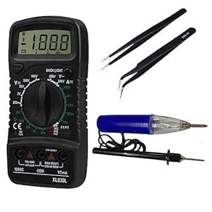 CRAFTS HAVELI Combo of Digital Tester Multimeter 830, 2Pc Anti Static ...