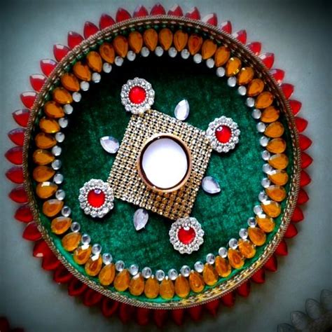 Amazing Navratri Aarti Thali Decoration Ideas To Add Luster to Your ...