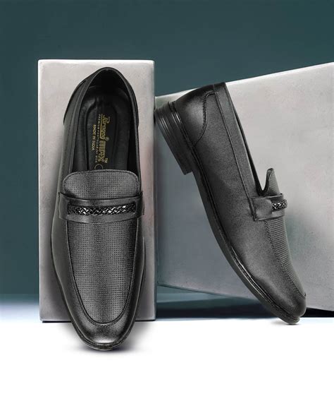 Paragon Men's Black Formal Loafer Shoes | Cushioned Sole & Sturdy Cons ...