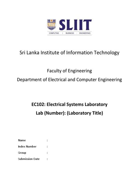 Image result for Panel Component Testing Cover Page