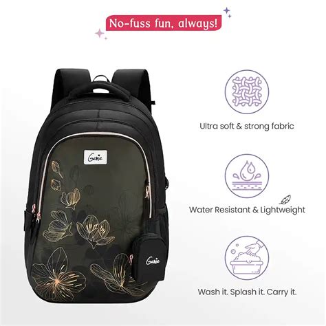 High School Bag for Kids with Mini Pouch - Buy Now