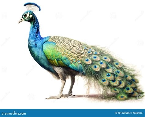 Peacocks are Wild Birds that Nest on the Ground but Perch on Trees. a Symbol of Elegance ...