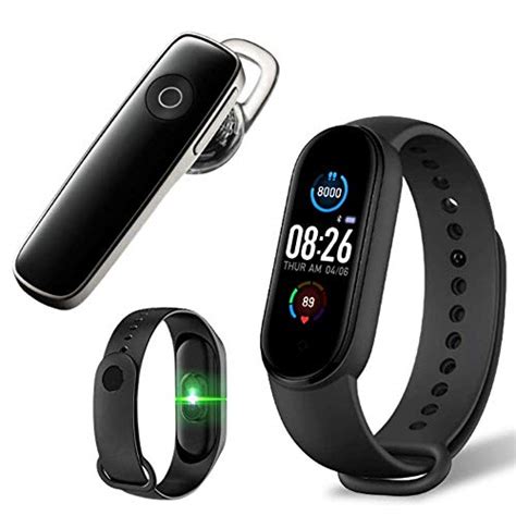 Exxelo { Fitness Kit ) Smart Fitness Watch with Free Bluetooth Headset ...