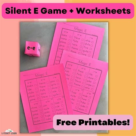 Silent E Free Printable Game with 90+ VCe Words - Literacy Learn