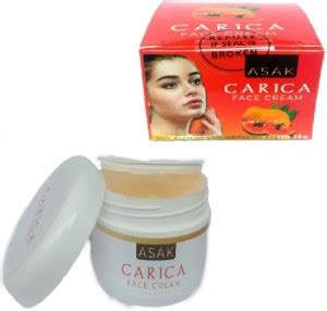 ASAK CARICA Papaya Extract Face Cream For Helps repair damaged skin ...