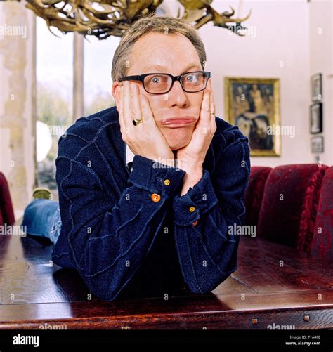 Portrait of comedian Vic Reeves photographed at home in March 2006 ...