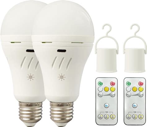 MXhme Rechargeable Light Bulbs with Remote Control, 2600mAh Battery ...