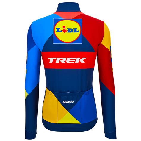 Santini Lidl Trek Long Sleeve Men's Cycling Jersey (Print ...