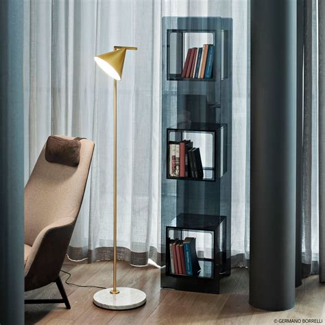 FLOS Captain Flint LED floor lamp, brass | Lights.ie
