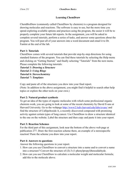Image result for ChemDraw Basics