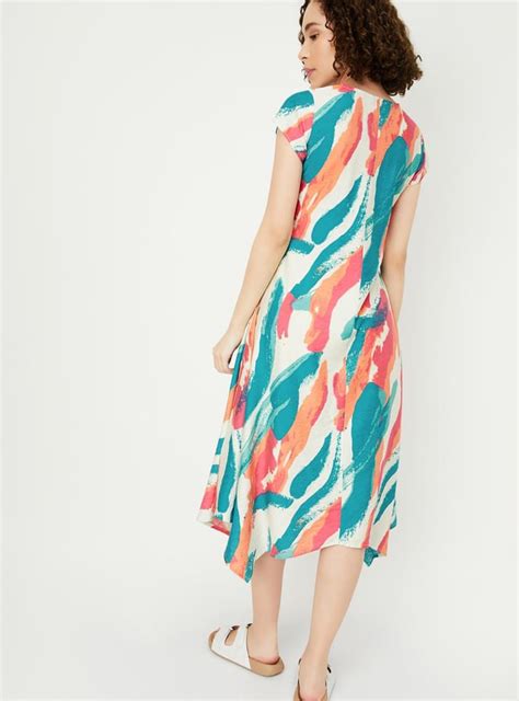 Buy Women Printed Asymmetrical Hem Dress Online at just Rs. 999.0 ...
