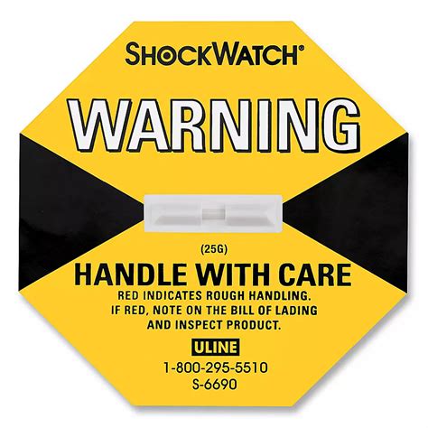 ShockWatch® Indicators - 25G S-6690 - Uline