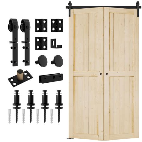 48 X 84 Bi Fold Barn Door With Sliding Hardware | Desertcart INDIA