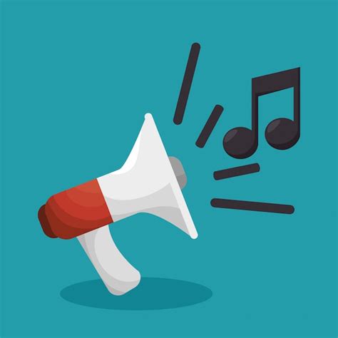 Megaphone sound device illustration | Free Vector