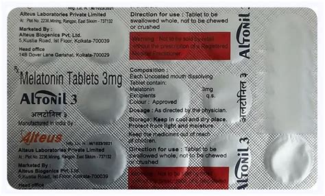 ALTONIL 3MG MD - Strip of 15 Tablets : Amazon.in: Health & Personal Care