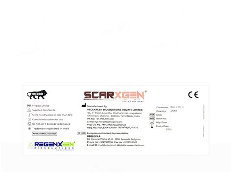 Buy Scarxgen Silicone Gel Sheet For Hypertrophic Scars & Keloid Online ...