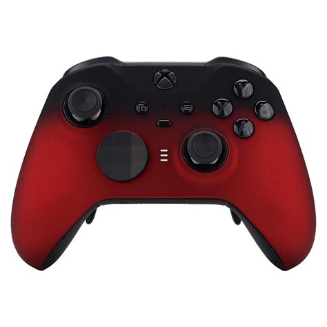 eXtremeRate Shadow Scarlet Red Soft Touch Grip Faceplate Cover, Front ...