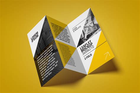 Free Z-Fold Brochure Mockup PSD - Good Mockups