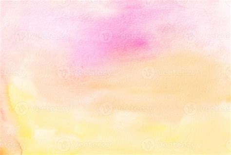 Watercolor light yellow, orange and pink background. Peach color ...