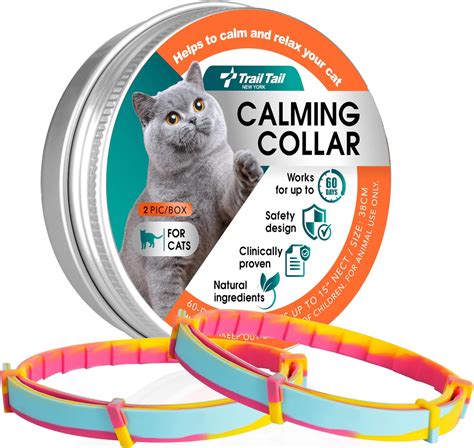 Amazon.com : 6 Pack Calming Collar for Cats Adjustable Soother Cat ...