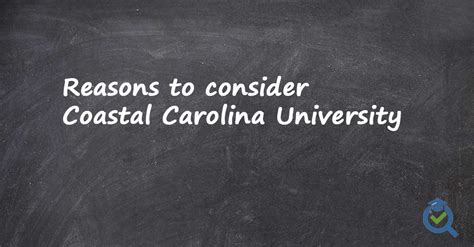 5 Essential Coastal Carolina University Facts - Do It Yourself College ...