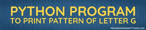 Image result for G Pattern Coding Python