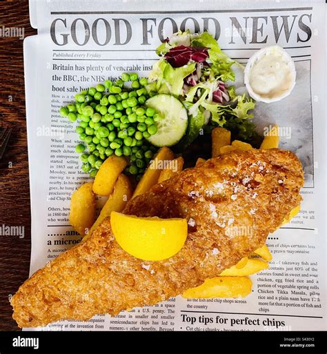 English Fish n’ Chips Stock Photo - Alamy