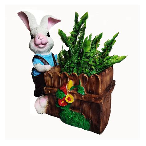 Buy Resin Standard Bunny Planter Online — Wonderland Garden Arts and Craft