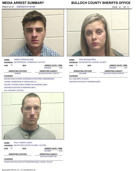 Bulloch County Jail Booking - Surveys Hyatt