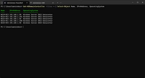 Image result for View All Domain in Windows PowerShell