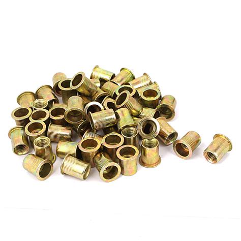 Uxcell a16041900ux0367 3/8"-16 Flat Head Rivet Nut Insert : Amazon.in ...