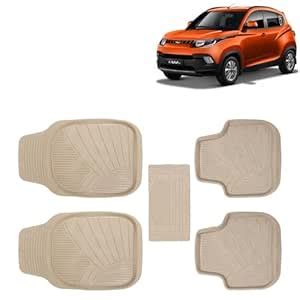 KINGSWAY® 5G PVC Rubber Car Mat Compatible with Mahindra KUV 100 (Year ...