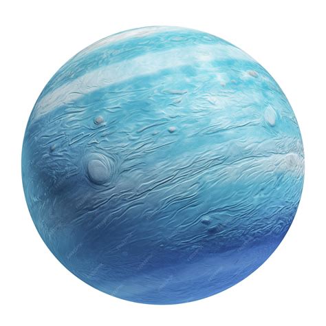 Premium Photo | Realistic image of blue planet neptune on a transparent background planet ...