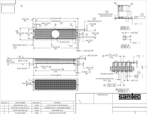 ASP-134488-01 Drawing by Samtec Inc. Datasheet | DigiKey