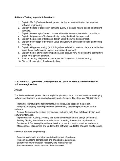 Important Questions in Software Testing 的图像结果