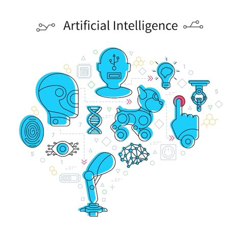 Concept d'intelligence artificielle | Vecteur Gratuite