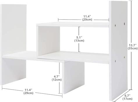 Buy Expandable Wood Desktop Bookshelf Desktop Organizer Office Storage ...