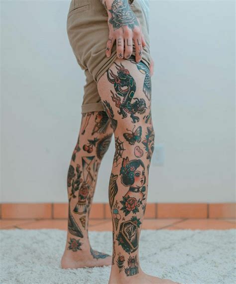 7 Leg sleeve tattoo ideas | leg sleeve tattoo, old school tattoo ...