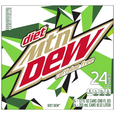Diet Mountain Dew, Caffeine Free - SmartLabel™