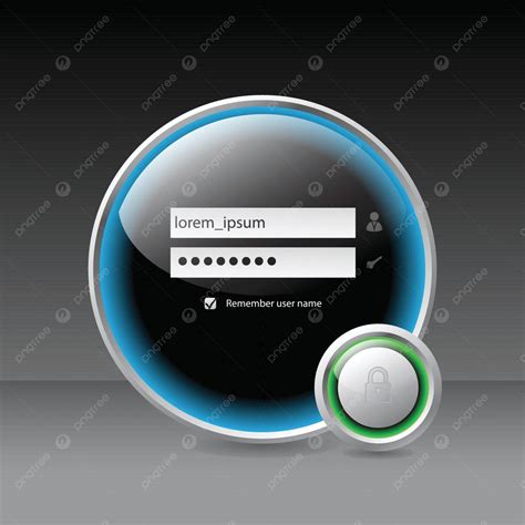 Glossy Login Screen Sign Mail Email Vector Template Download on Pngtree