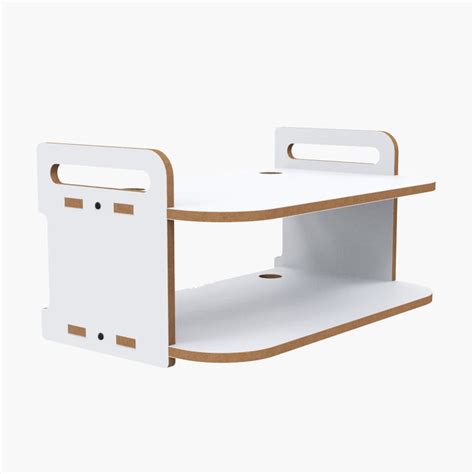 Buy HOME SPARKLE Set Top Box and Wi-Fi Router Double Wall Shelf - White ...