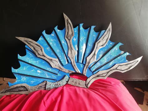 Handmade Kitana Fan – Mortal Kombat Inspired Cosplay & Display Weapon ...