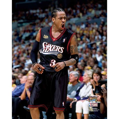 Allen Iverson 76ers 2001 Philadelphia 76ers Allen Iverson 3 Road